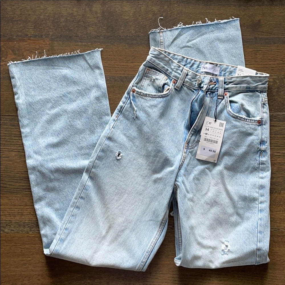 Zara wide leg jeans never worn!